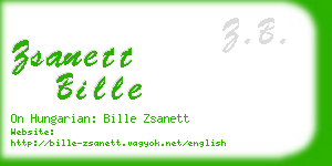 zsanett bille business card